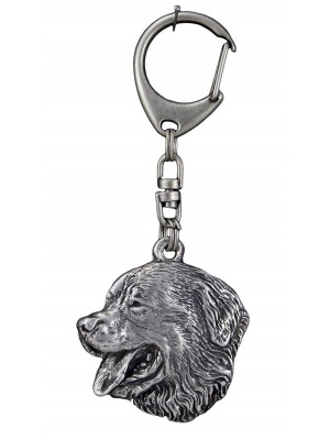 Bernese Mountain Dog - keyring (silver plate) - 721
