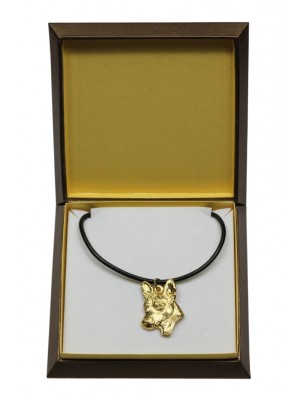 Basenji - necklace (gold plating) - 3061 - 31697