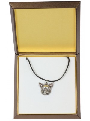 Chihuahua - necklace (silver plate) - 2976 - 31119