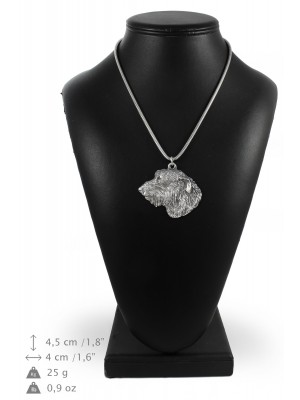 Irish Wolfhound - necklace (silver cord) - 3209 - 33234