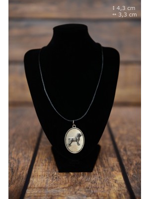 Rottweiler - necklace (silver plate) - 3399 - 34780