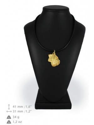 Schnauzer - necklace (gold plating) - 1716 - 25553