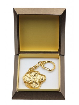 Spanish Mastiff - keyring (gold plating) - 2895 - 30558