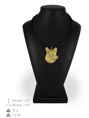 Welsh Corgi Cardigan - necklace (gold plating) - 973 - 25484