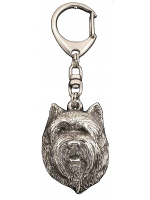Cairn Terrier - keyring (silver plate) - 118 