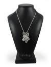 Basenji - necklace (silver chain) - 3352 - 34597