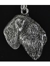 Black Russian Terrier - necklace (silver plate) - 2967 - 30846