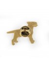 Bull Terrier - pin (gold plating) - 1051 - 7763