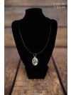 Doberman pincher - necklace (silver plate) - 3443 - 34923