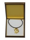 French Bulldog - necklace (gold plating) - 2487 - 27646