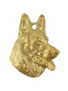 German Shepherd - necklace (gold plating) - 2468 - 27364