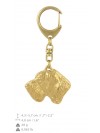 German Wirehaired Pointer - keyring (gold plating) - 875 - 30129