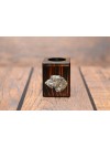 Irish Wolfhound - candlestick (wood) - 3958 - 37692